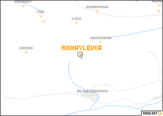 map of Mikhaylovka