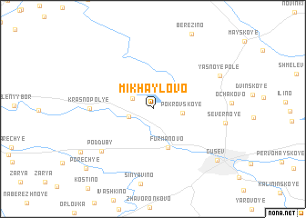 map of Mikhaylovo