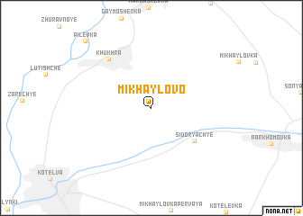 map of Mikhaylovo