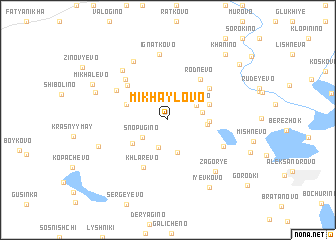 map of Mikhaylovo