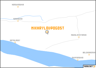 map of Mikhaylov Pogost