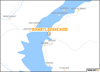 map of Mikhaylovshchina