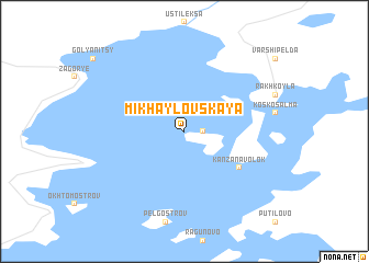 map of Mikhaylovskaya