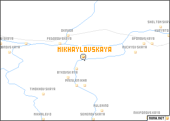 map of Mikhaylovskaya