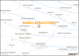 map of (( Mikhaylovskiy Vtoroy ))