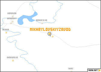 map of Mikhaylovskiy Zavod