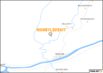 map of Mikhaylovskiy