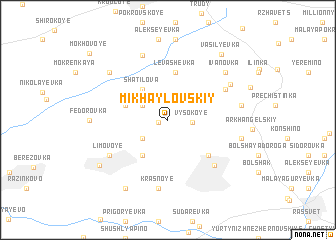 map of Mikhaylovskiy