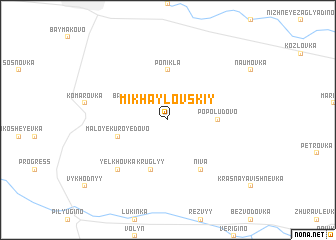 map of Mikhaylovskiy