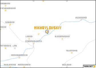 map of Mikhaylovskiy