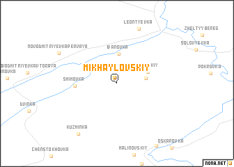 map of (( Mikhaylovskiy ))