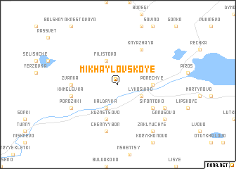 map of Mikhaylovskoye