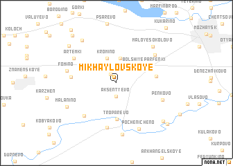 map of Mikhaylovskoye