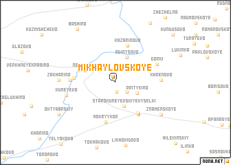 map of Mikhaylovskoye