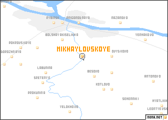 map of Mikhaylovskoye