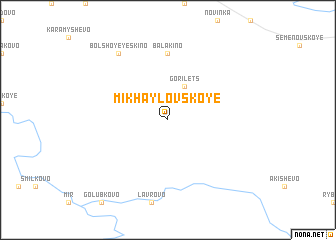 map of Mikhaylovskoye