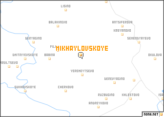 map of Mikhaylovskoye