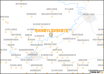 map of Mikhaylovskoye