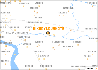 map of Mikhaylovskoye