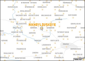 map of Mikhaylovskoye