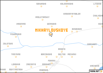 map of Mikhaylovskoye