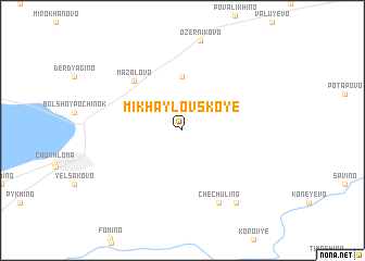 map of Mikhaylovskoye