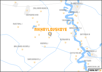 map of Mikhaylovskoye