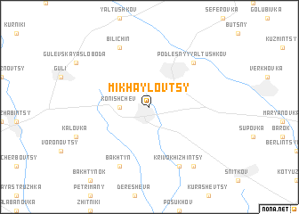 map of Mikhaylovtsy