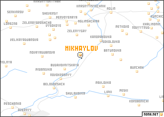 map of Mikhaylov