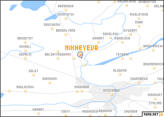 map of Mikheyeva