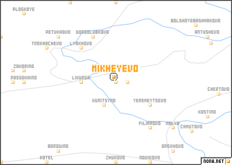 map of Mikheyevo