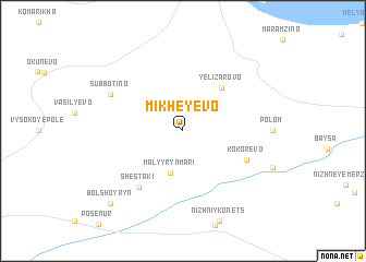 map of Mikheyevo