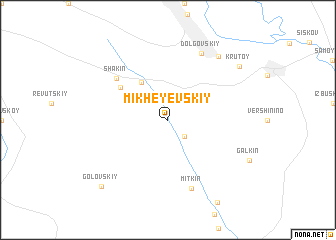 map of Mikheyevskiy