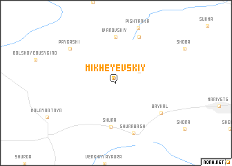 map of Mikheyevskiy