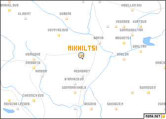 map of Mikhiltsi