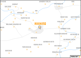 map of Mikhino