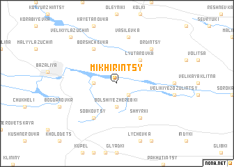 map of Mikhirintsy