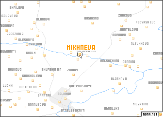 map of Mikhnëva