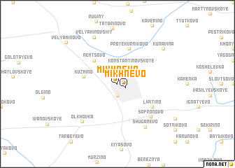 map of Mikhnëvo