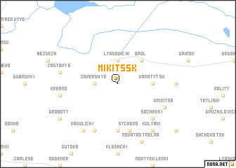 map of Mikitssk