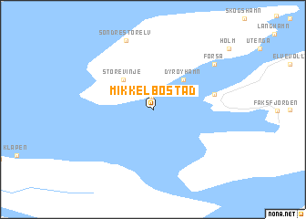 map of Mikkelbostad