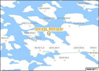 map of Mikkolanniemi