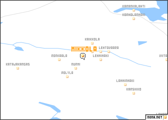 map of Mikkola