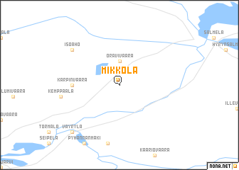 map of Mikkola