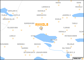 map of Mikkola