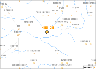 map of Miklāḩ