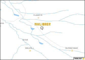 map of Miklibær