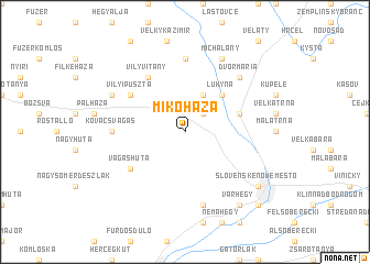 map of Mikóháza