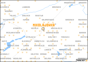 map of Mikolajówka