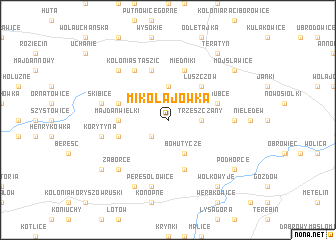 map of Mikołajówka